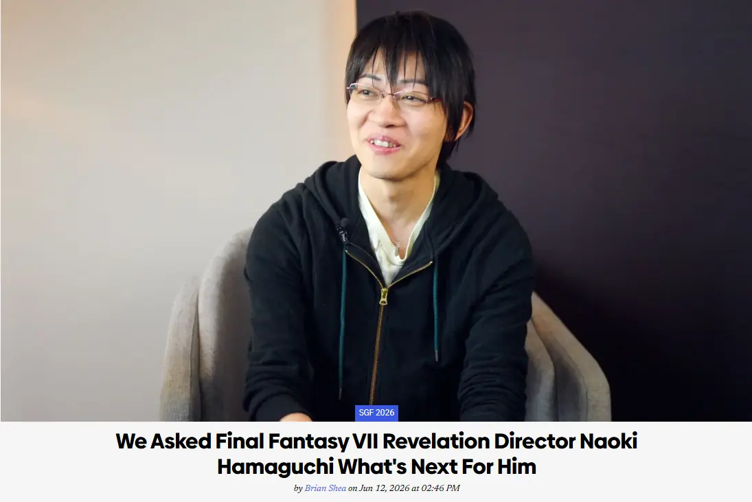 《FF7》总监滨口直树称最终章完结后将着手新IP制作