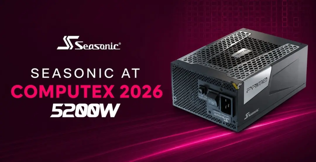 海韵推出5200W CRPS电源:可同时喂饱9张RTX 5090!