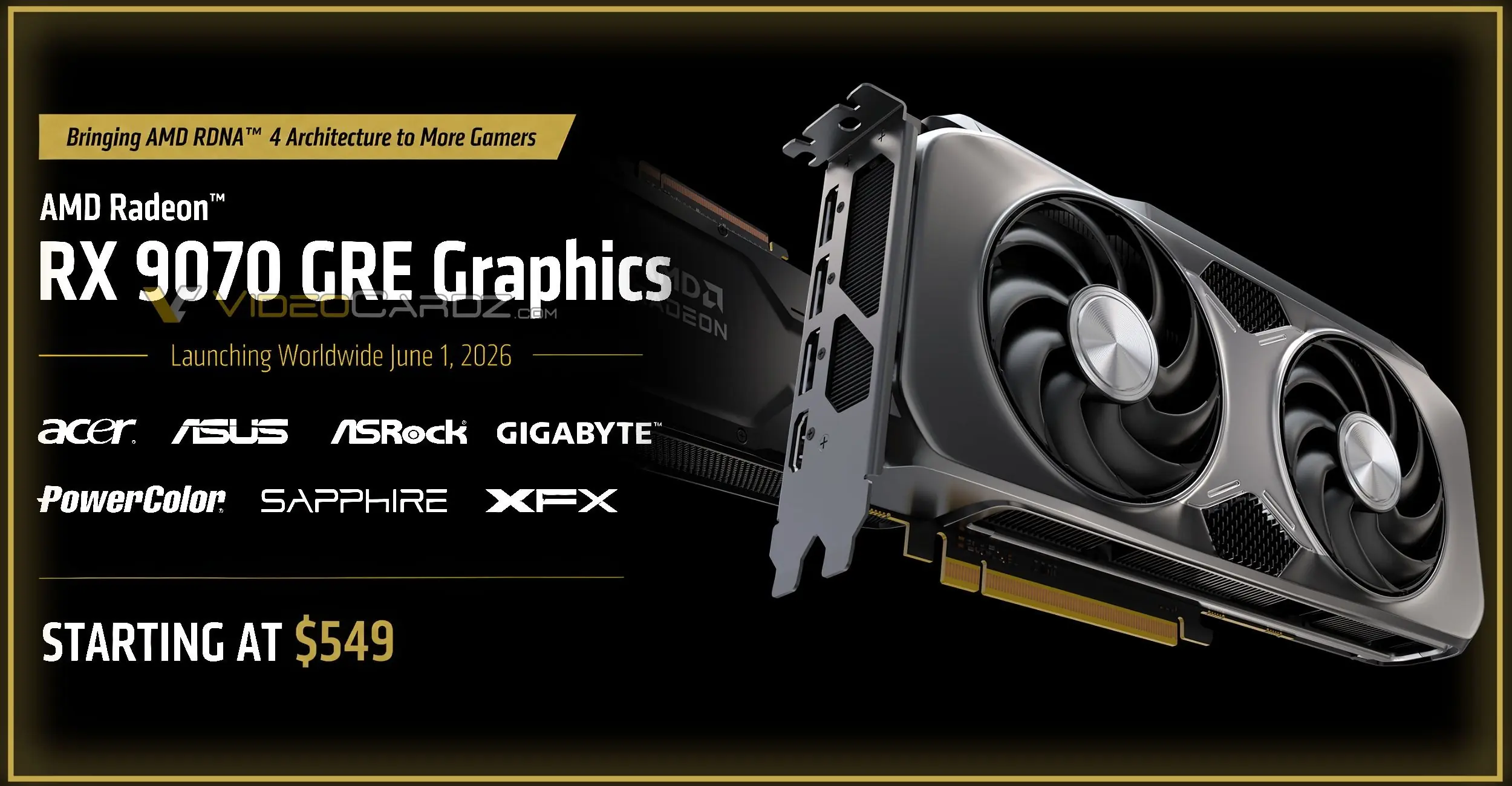 AMD中国特供显卡出海:售价约3700元 对标RTX 5070
