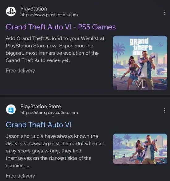 PS商店和PS官网《GTA6》页面惊现“免费送货”提示!