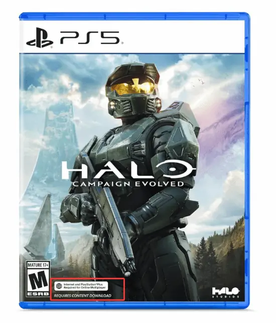 《光环战役进化》PS5实体盘需联网! 收藏价值大打折扣