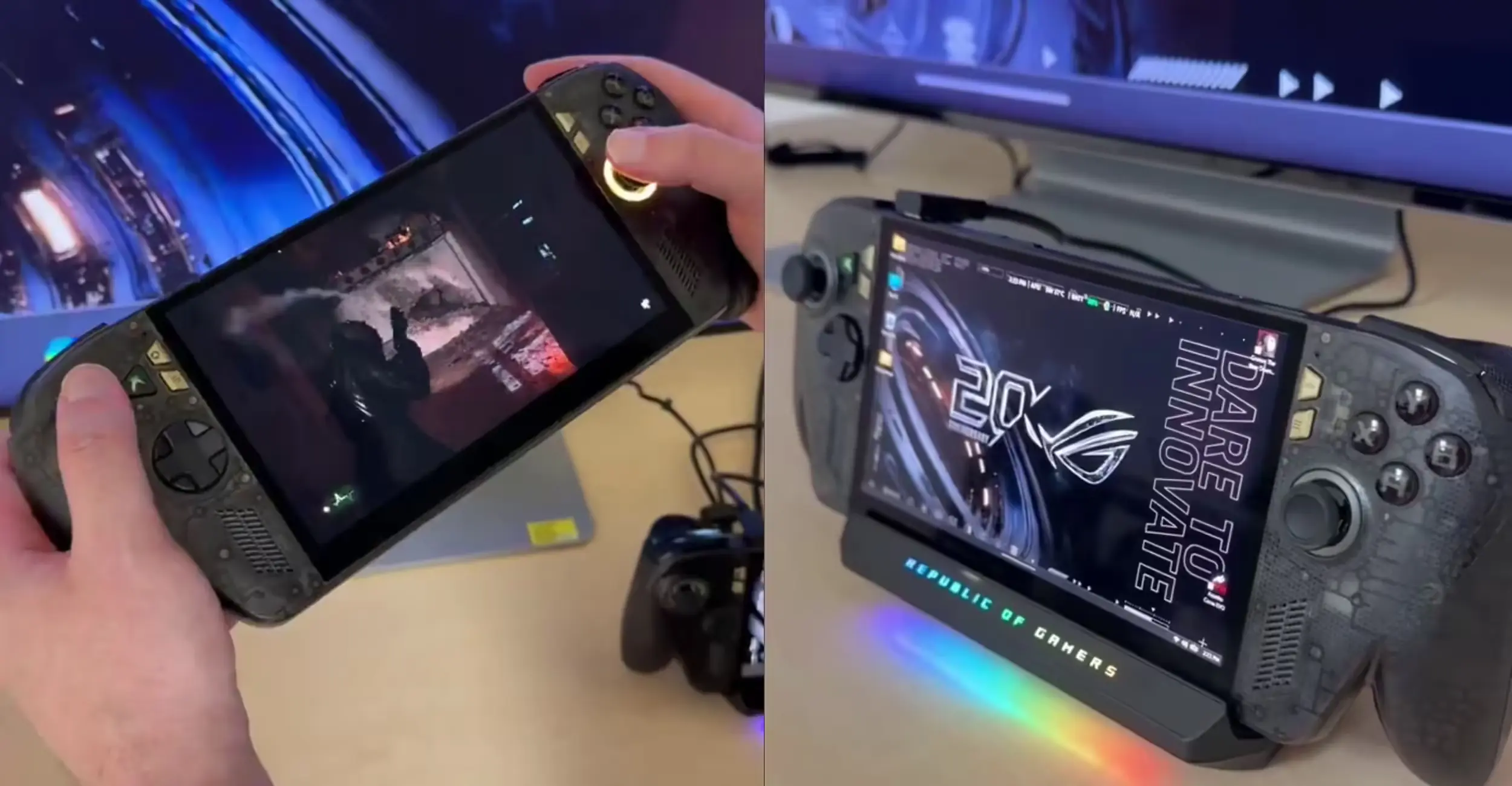 半透明+7.4吋OLED！ROG Ally X20新掌机实物图曝光