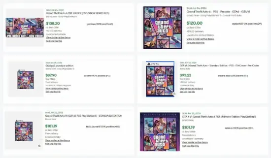 GTA6全球预售开启，玩家溢价抢购数字版兑换码