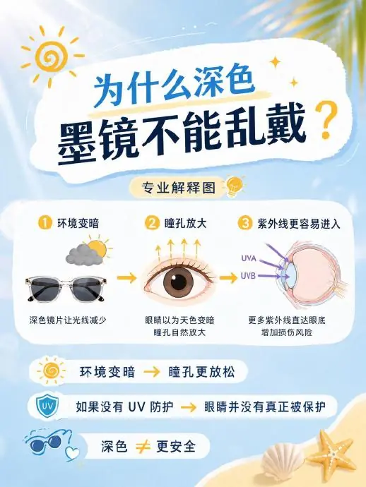 别再乱戴墨镜了!劣质款比不戴更伤眼 90%的人踩过坑