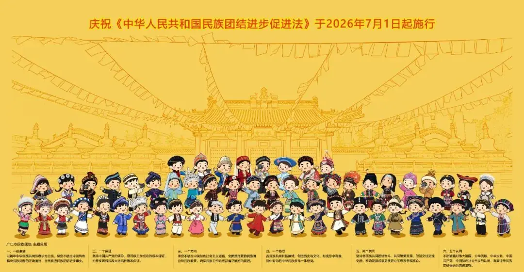 正式施行!西安广仁寺漫解《中华人民共和国民族团结进步促进法》