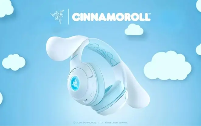 标志性大耳:雷蛇推出Cinnamoroll款北海巨妖萌猫版V2 BT耳机