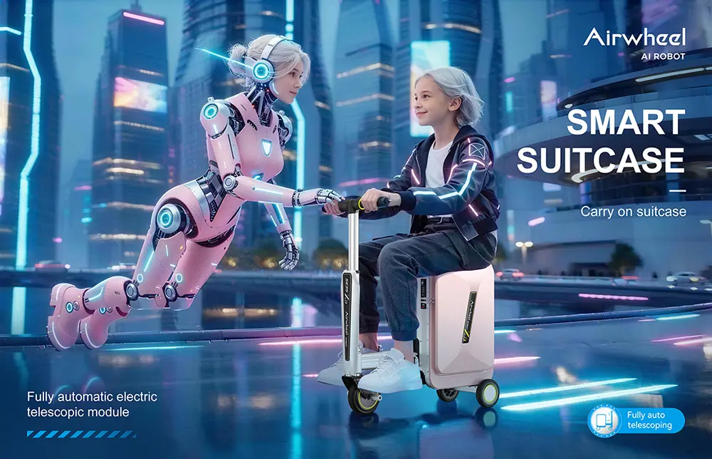 AI行李箱时代正式开启:爱尔威Airwheel智能电动可登机行李箱定义智慧出行