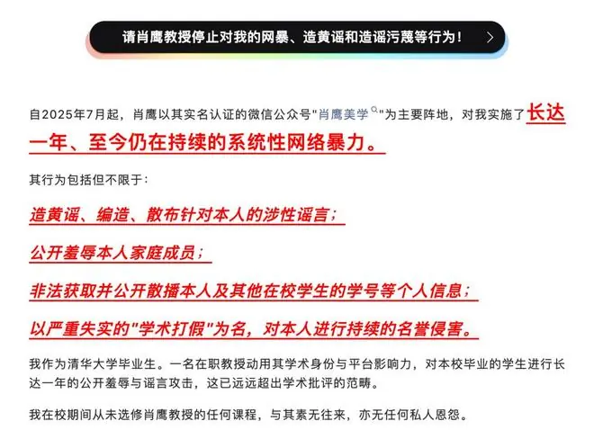 肖鹰独家回应:我期待蒋方舟告我