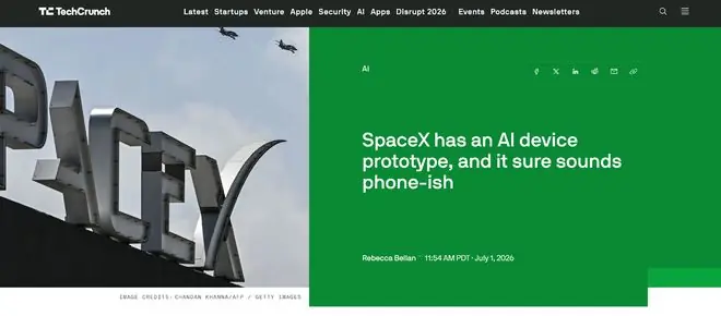 SpaceX 亮出超薄 AI 手机原型,比 iPhone 更轻薄