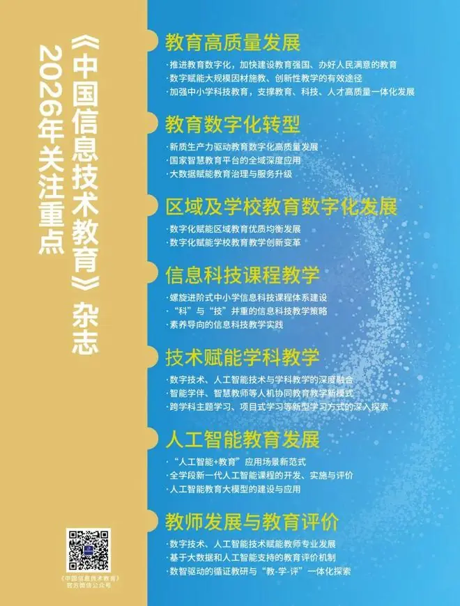 2026年《中国信息技术教育》关注重点及投稿指南(2026年7月更新)