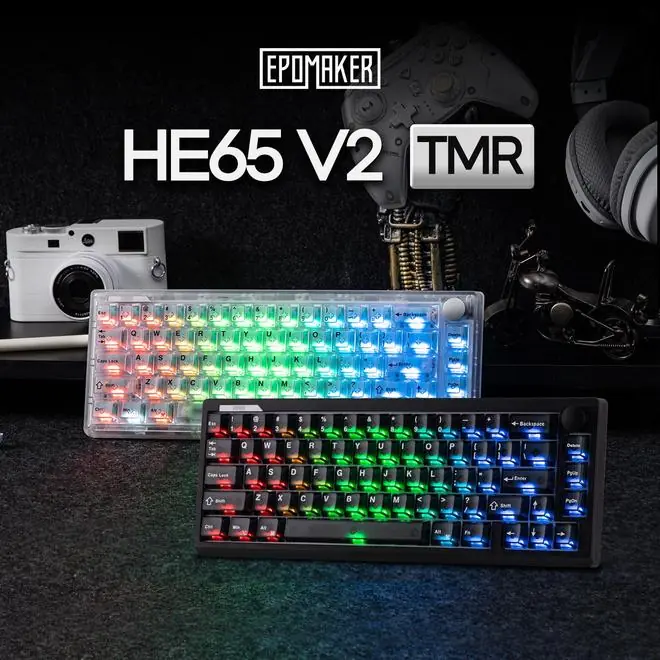 EPOMAKER HE65 V2 TMR磁轴键盘上市:649元,PCB兼容机械轴体