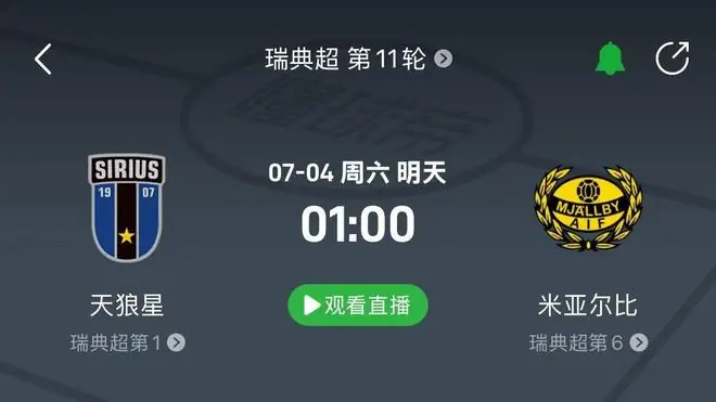 天狼星vs米亚尔比前瞻:上限高的球队提高了下限,潜力无限