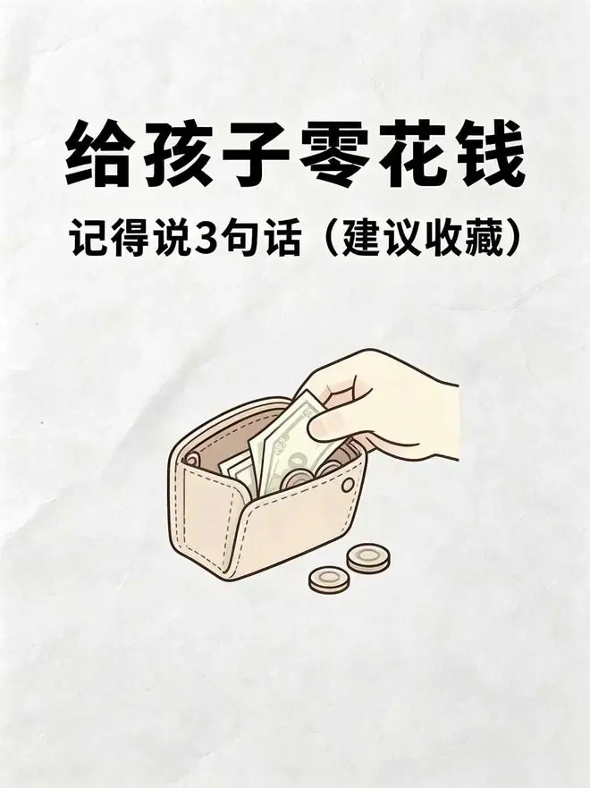 给孩子零花钱,记得说3句话(建议收藏)