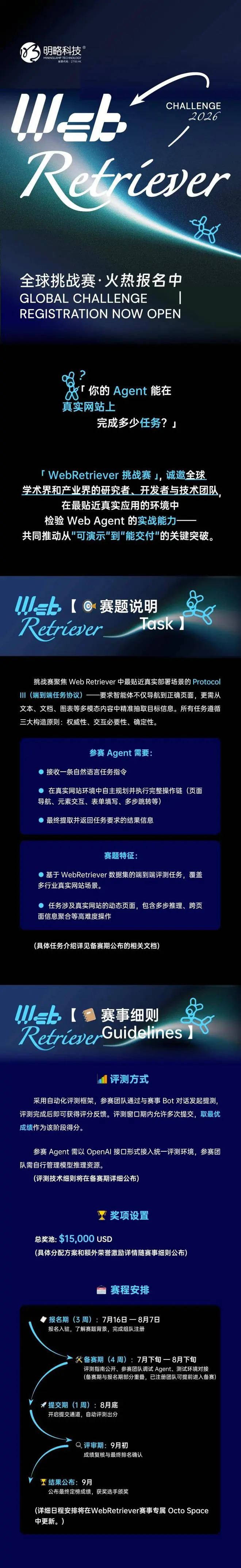 明略科技WebRetriever全球挑战赛报名开启，15000美元奖池等你来赢！