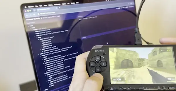 PocketJS发布PSP开源FPSOpenStrike，净室重构经典战术射击体验