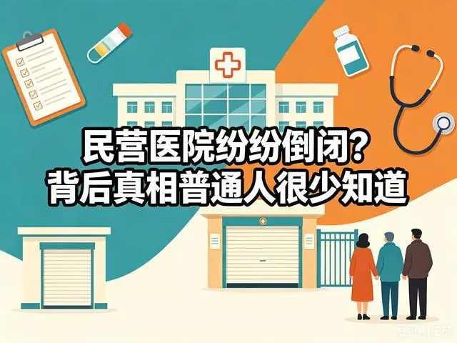 民营医院大批量倒闭,根本不是经营不善